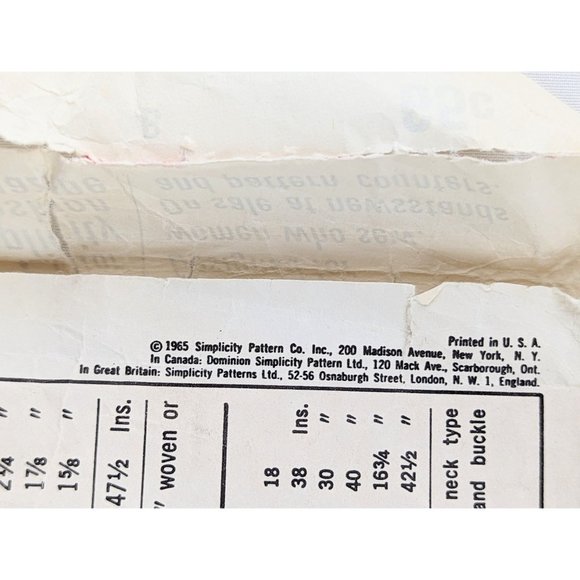 1965 Designer Fashion Dress Sewing Pattern 32" Vtg 60s Mod Dress Pattern Sz 12 - Picture 6 of 6